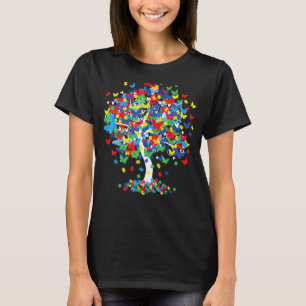 Camiseta Mes De Concienciación Sobre El Autismo En El Árbol