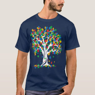 Camiseta Mes De Concienciación Sobre El Autismo En El Árbol