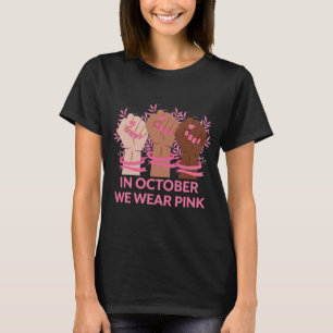 Camiseta Mes De Concienciación Sobre El Cáncer De Mama En O