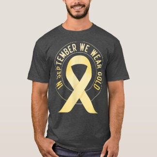 Camiseta Mes De Concienciación Sobre El Cáncer Infantil En