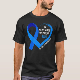 Camiseta Mes De Concienciación Sobre La Diabetes T1D T2D En