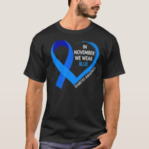 Camiseta Mes De Concienciación Sobre La Diabetes T1D T2D En