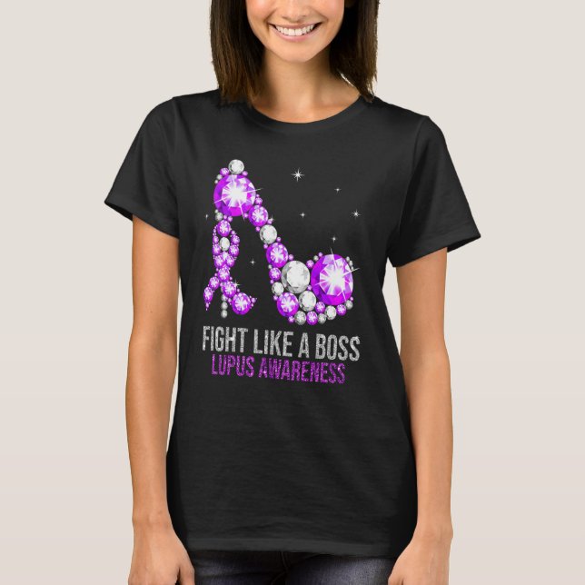 Camiseta Mes de Concienciación sobre Lupus Toros De Apoyo A (Anverso)