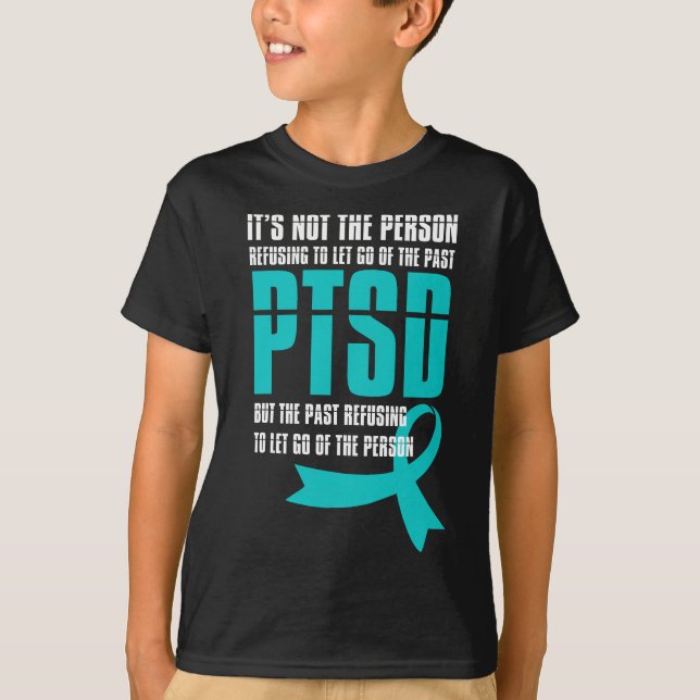 Camiseta Mes de concientización de PTSD Dejar ir a apoyar a (Anverso)