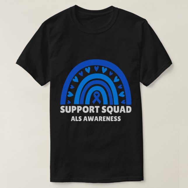 Camiseta Mes de concientización de Squad ALS Hombres Mujere (Diseño del anverso)