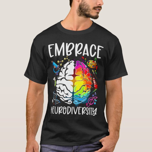 Camiseta Mes de concientización sobre autismo para abrazar  (Anverso)