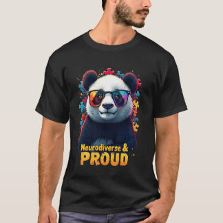 Camiseta Mes de Concientización sobre el Autismo Panda Neur