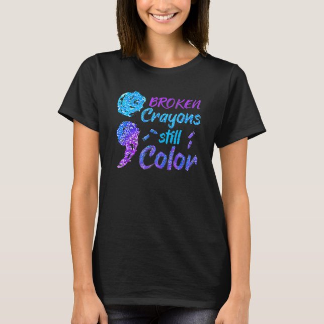 Camiseta Mes de Concientización sobre el Suicidio con Crayo (Anverso)