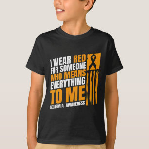 Camiseta Mes de Concientización sobre la Leucemia Llevo Roj