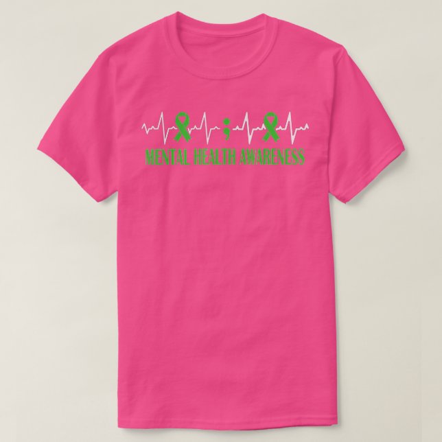 Camiseta Mes de concientización sobre la salud mental Pulso (Diseño del anverso)