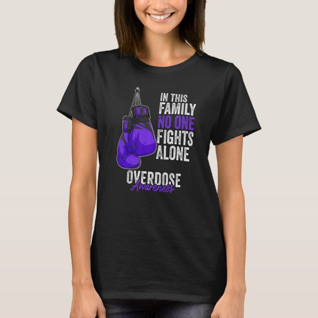 Camiseta Mes de concientización sobre la sobredosis Guantes (Anverso)
