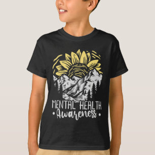 Camiseta Mes de Concientización sobre Salud Mental Sunflowe