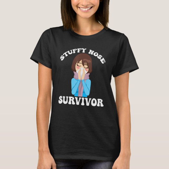 Camiseta Mes de concientización Stuffy Nose Survivor Hombre (Anverso)