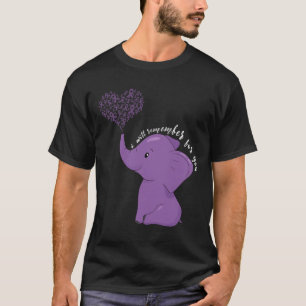 Camiseta Mes de Concientización Termino Elefante de Cinta M