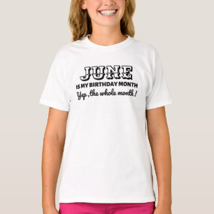 Camiseta Mes de Cumpleaños Personalizado
