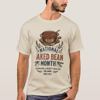 Camiseta Mes de Frijoles Horneados Rústicos Granja