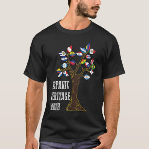 Camiseta Mes de herencia hispana nacional Mes de cultura la