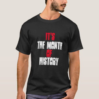 Camiseta mes de historia blanca