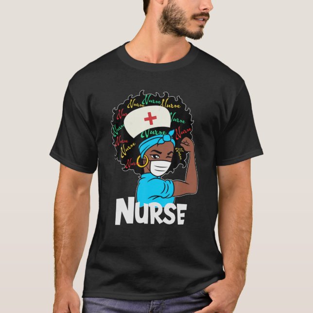 Camiseta Mes de historia de la enfermera afroamericana Orgu (Anverso)