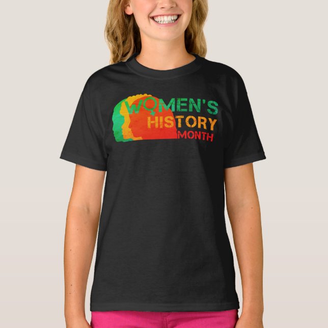 CAMISETA MES DE HISTORIA DE LA MUJER (Anverso)