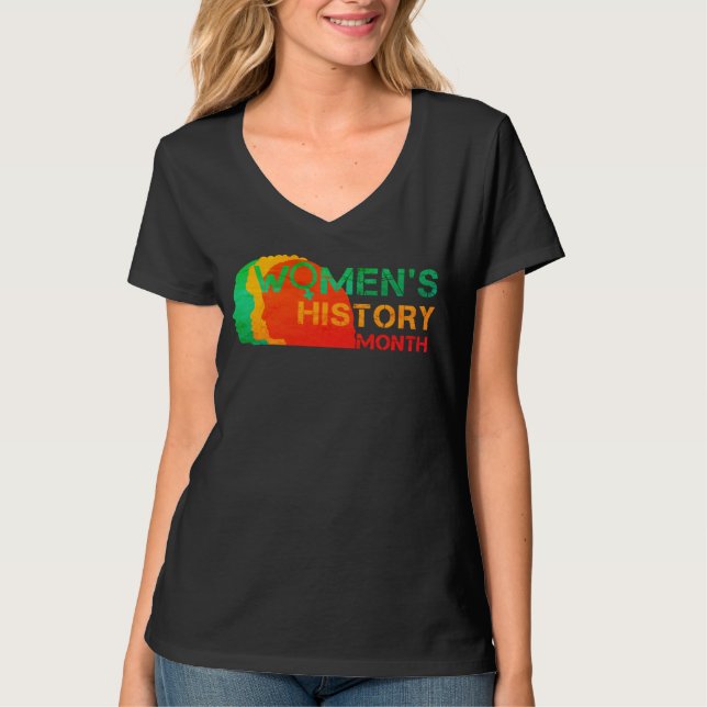 CAMISETA MES DE HISTORIA DE LA MUJER (Anverso)