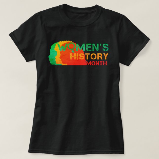 CAMISETA MES DE HISTORIA DE LA MUJER (Diseño del anverso)