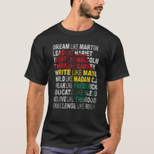 Camiseta Mes de historia del poder negro Orgullo afroameric