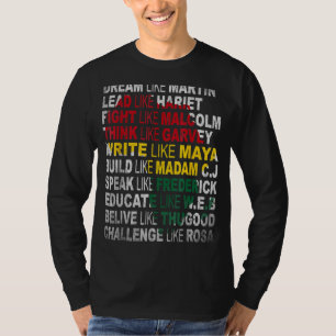 Camiseta Mes de historia del poder negro Orgullo afroameric