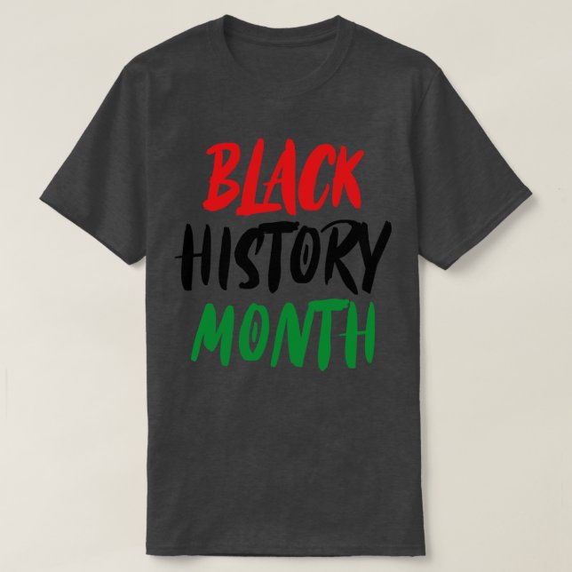 Camiseta mes de historia negra 1 (Diseño del anverso)