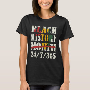 Camiseta Mes de historia negra 247365 con bandera de mapa a