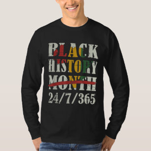 Camiseta Mes de historia negra 247365 con bandera del mapa