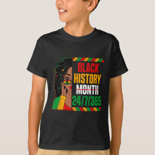 Camiseta Mes de historia negra 247365 Loc'd Chica Melanin B