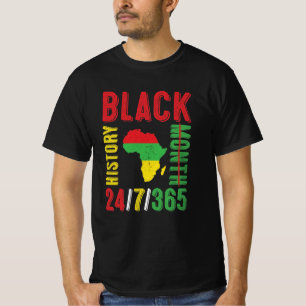Camiseta Mes de historia negra 24/7/365