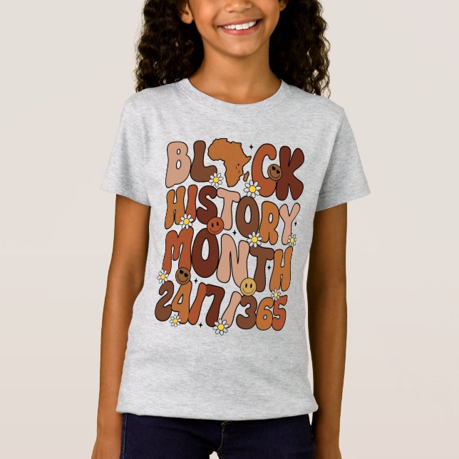Camiseta Mes de historia negra 24/7/365 (Anverso)