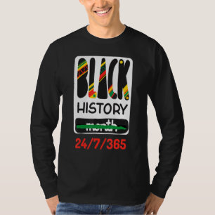 Camiseta Mes de historia negra 24 7 365 Mes de historia neg