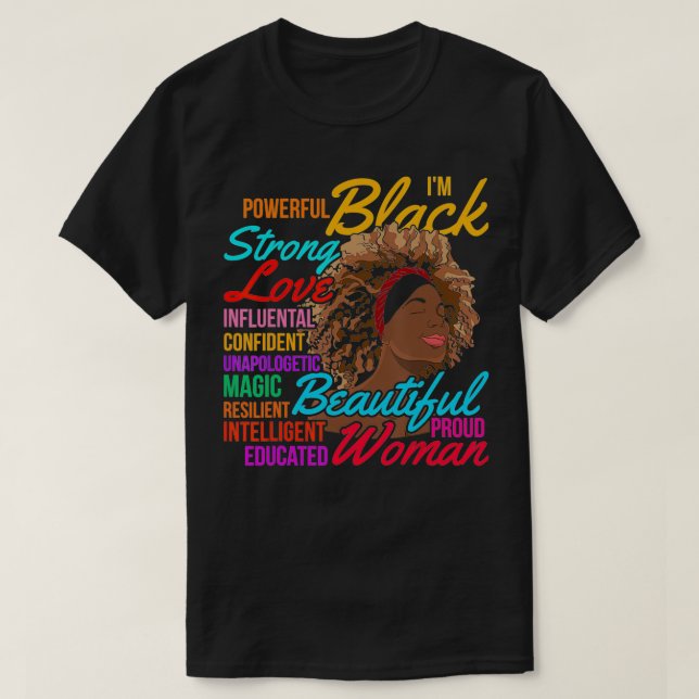 Camiseta Mes de historia negra afroamericana (Diseño del anverso)