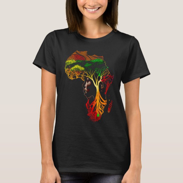 Camiseta Mes de historia negra, ancestores afroamericanos r (Anverso)