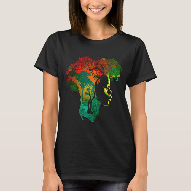 Camiseta Mes de historia negra, ancestores afroamericanos r (Anverso)