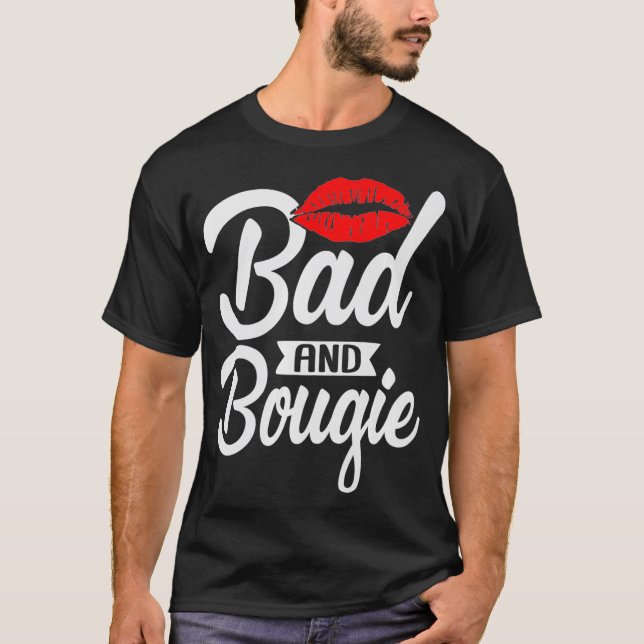 Camiseta Mes de historia negra de Bad y Bougie Melanin  (Anverso)