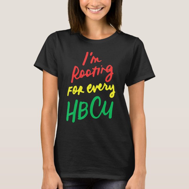 Camiseta Mes de historia negra de HBCU que estoy buscando p (Anverso)
