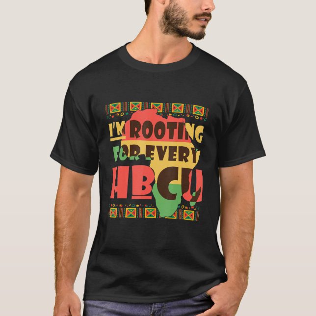Camiseta Mes de historia negra de Hbcu que estoy ganando po (Anverso)