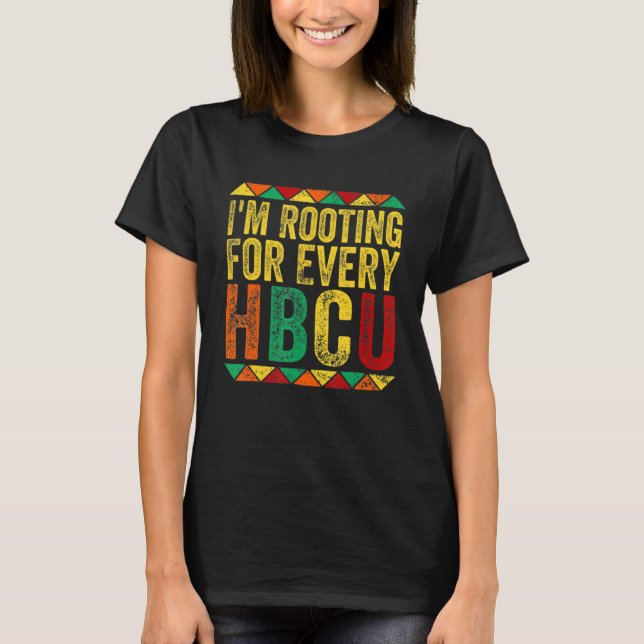 Camiseta Mes de historia negra de Hbcu que estoy ganando po (Anverso)