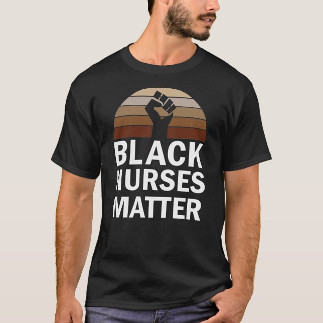Camiseta Mes de historia negra de las enfermeras negras (Anverso)