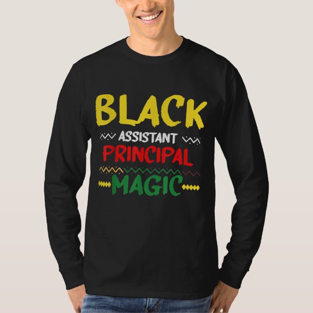Camiseta Mes de Historia Negra del Principal del Asistente  (Anverso)