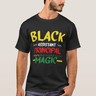 Camiseta Mes de Historia Negra del Principal del Asistente 