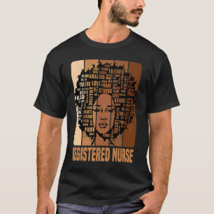 Camiseta Mes de historia negra: enfermera afroafricana regi