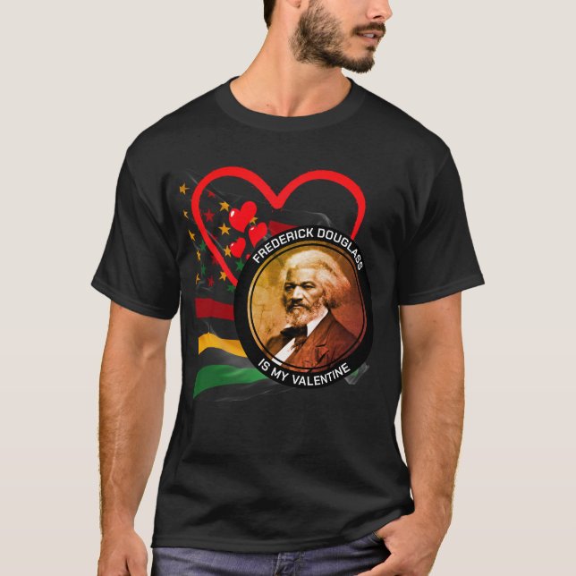 Camiseta Mes de historia negra FREDERICK DOUGLASS Valentine (Anverso)