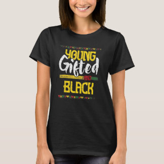 Camiseta Mes de Historia Negra Joven Y Negro Africano Pri