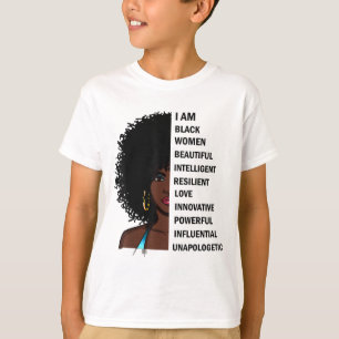 Camiseta Mes de historia negra lindo diseñado con reina neg
