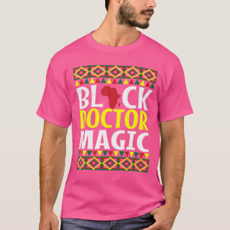 Camiseta Mes de historia negra mágica Médico negro Blm Mela
